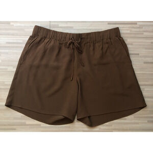 Eileen Fisher, Women's Walking Shorts, Medium, Brown, Tencel/Viscose Crepe
